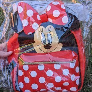 BRAND NEW Minni Mouse Polka Dot Backpack Red, Black, White, Gold